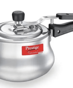 Prestige Nakshatra Plus Svachh Aluminium Spillage Control Handi Pressure Cooker (Silver) 6.5ltr